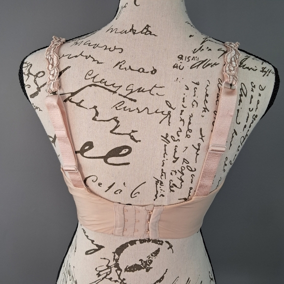 Paramour Women Size 34H T-Shirt Bra Lissa Embroidered Strap Detail Cream - Picture 3 of 8